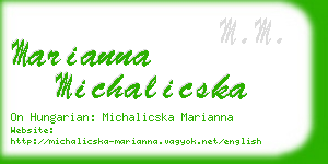 marianna michalicska business card